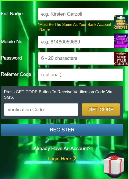 Winmate88 registration process